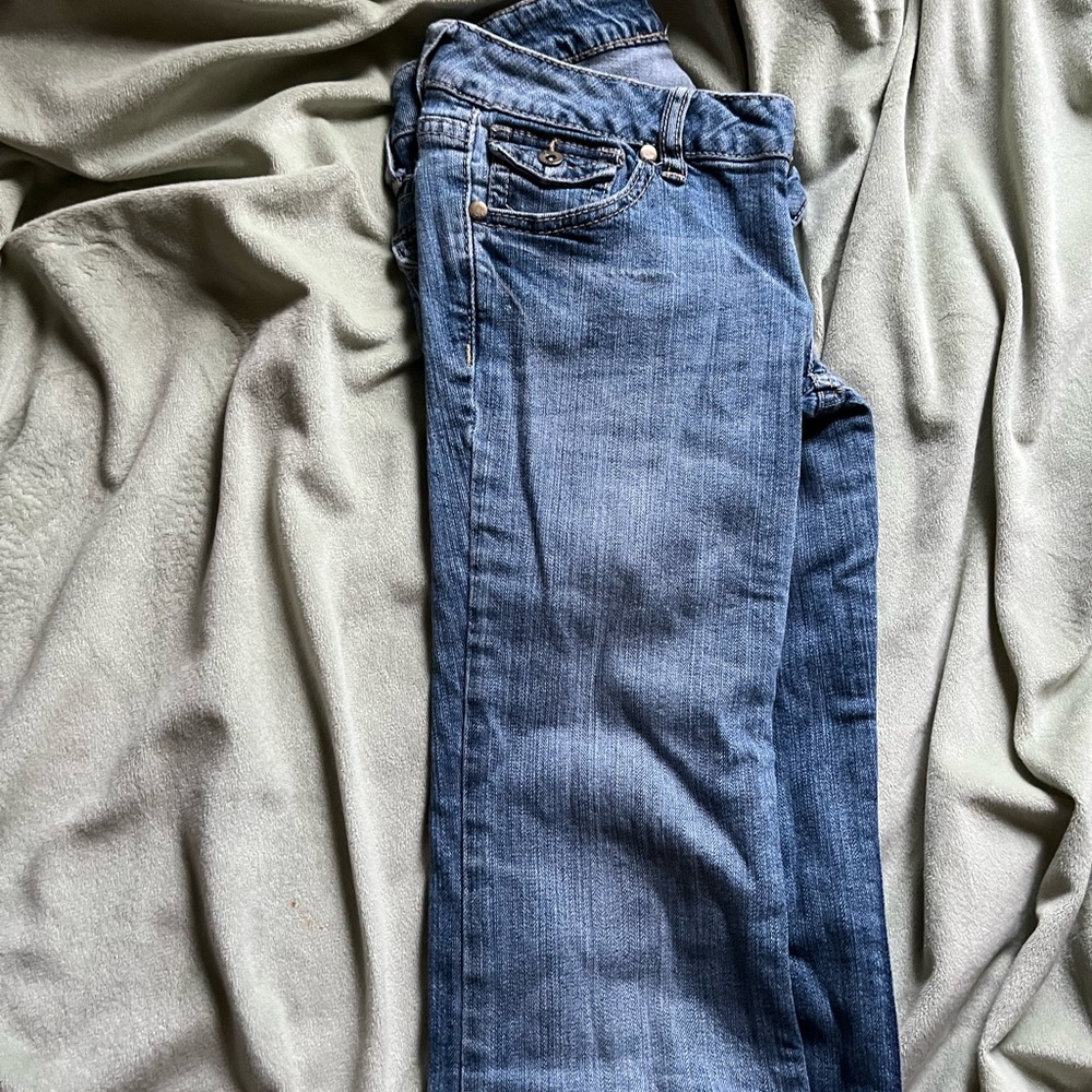 low rise bootcut jeans